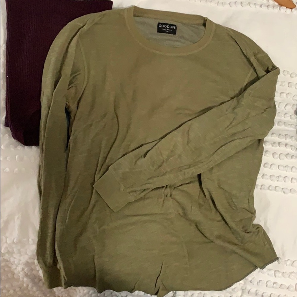 Good life scalloped long sleeve tee